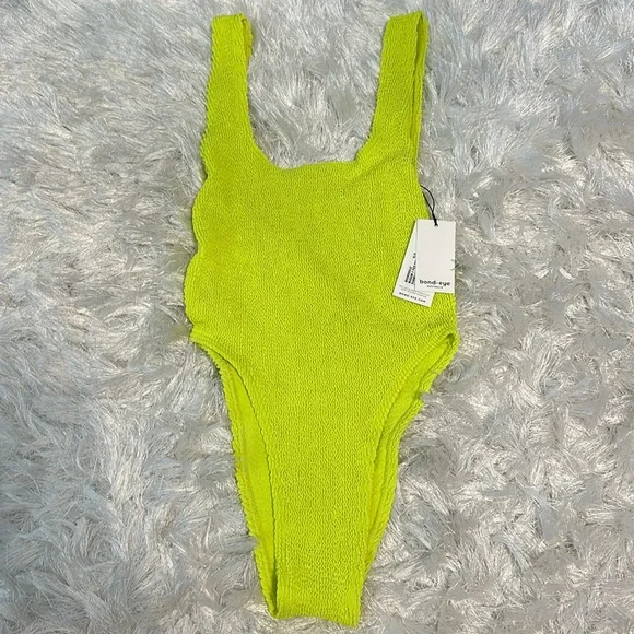 Bond-Eye Maxam Sunny Lime Eco Friendly One-Piece Swimsuit - Picture 2 of 6